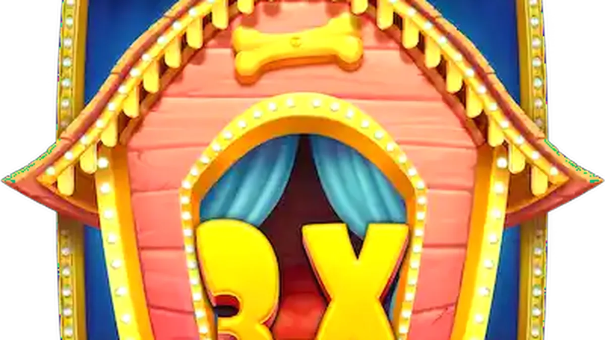 The Big Dog House slot game interface featuring canine characters and colossal symbols.